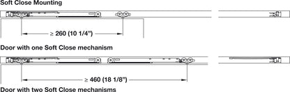 Hafele HAWA Clipo 36 H IF Sliding Door Hardware, Two Door Set