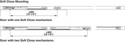Hafele HAWA Clipo 36 GPPK IF Sliding Door Hardware One Door Set, for Door Weight 36 kg (79 lbs)