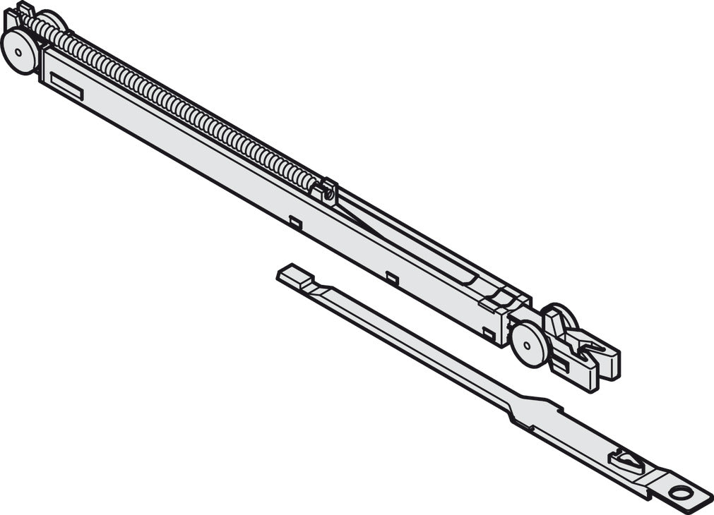 Hafele Closing and Opening soft Closing Mechanism Set, for Hawa, weight 15-25 kg (33-55 lbs.)