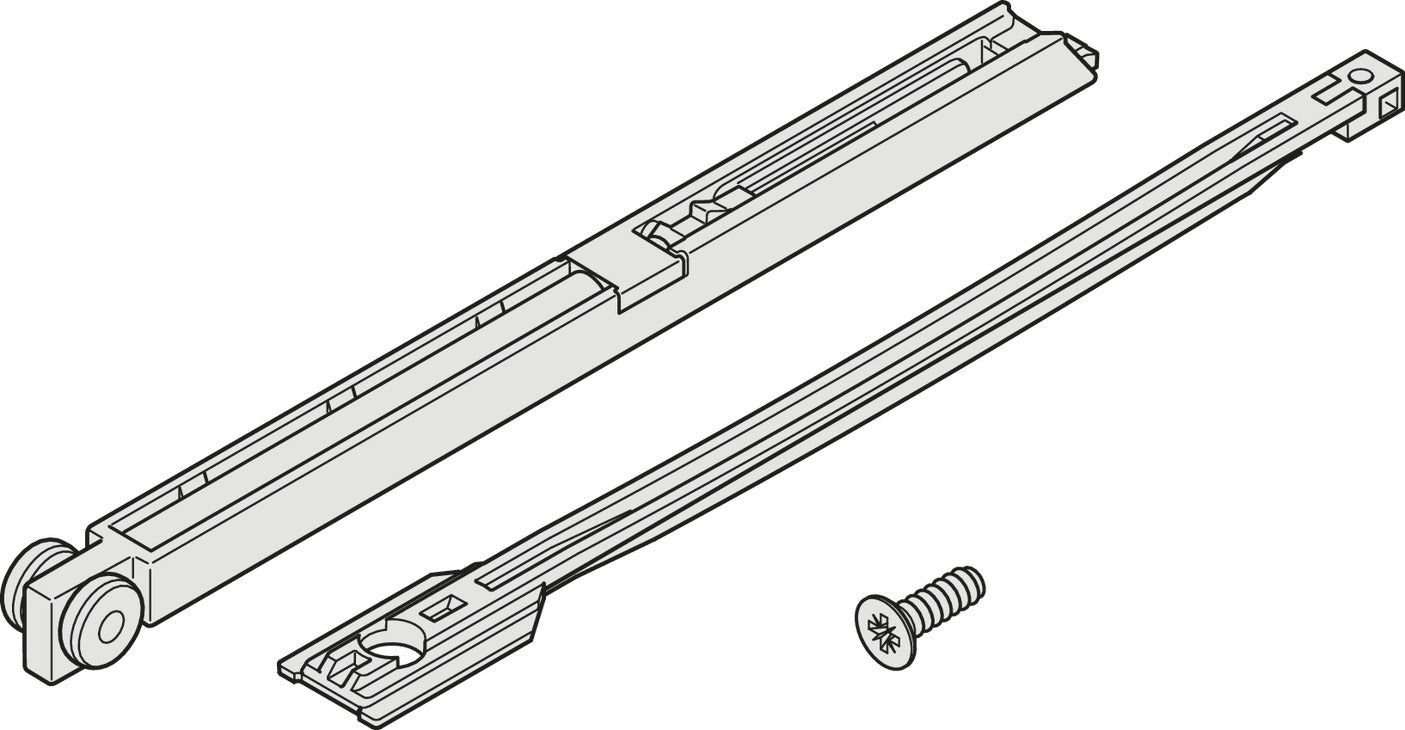 Hafele Plastic Soft Closing Mechanism, for Hawa Clipo, for Door Weight 15-27 kg (34-57 lbs)
