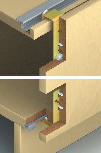 Hafele HAWA Regal A 25 H VF Sliding Door Hardware, One Door Set