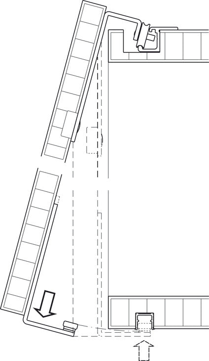 Hafele HAWA Regal A 25 H VF Sliding Door Hardware, One Door Set