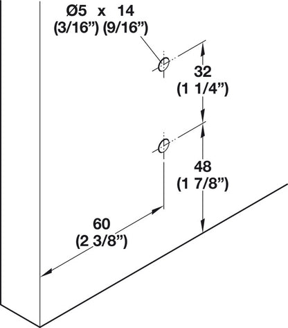 Hafele HAWA Regal A 25 H VF Sliding Door Hardware, One Door Set