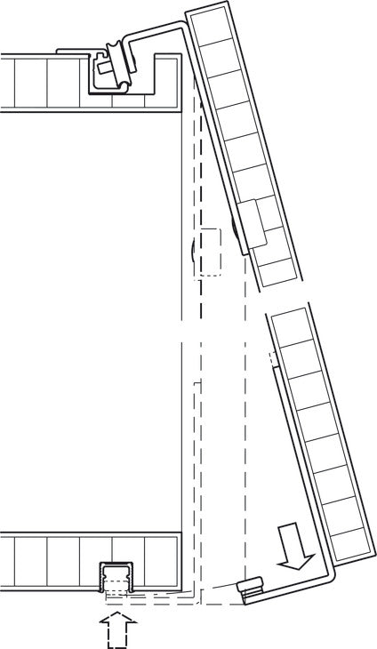Hafele HAWA Regal A 25 H VF Sliding Door Hardware, One Door Set