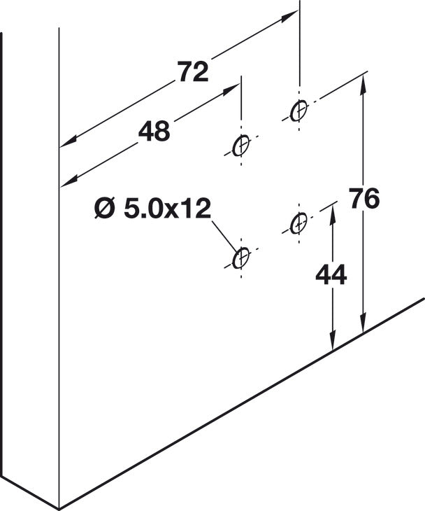 Hafele HAWA Regal B 25 H VF Sliding Door Hardware, One Door Set