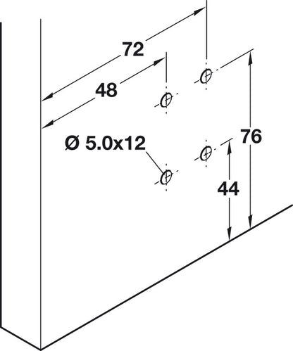 Hafele HAWA Regal B 25 H VF Sliding Door Hardware, One Door Set