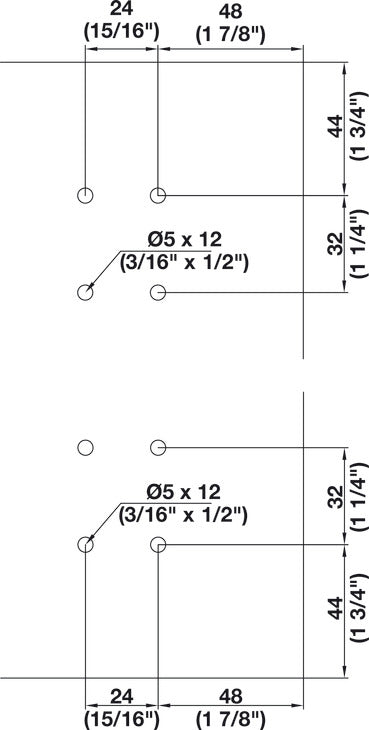 Hafele HAWA Regal B 25 H VF Sliding Door Hardware, One Door Set