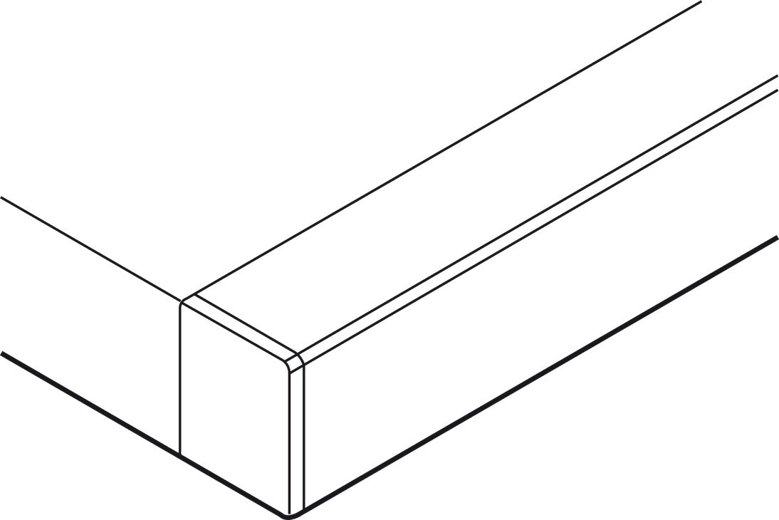 Hafele HAWA Regal B 25 H VF Sliding Door Hardware, One Door Set