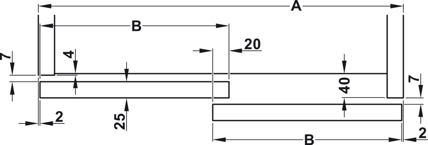 Hafele HAWA Combino 65 H VF Sliding Door Hardware, Three Door set