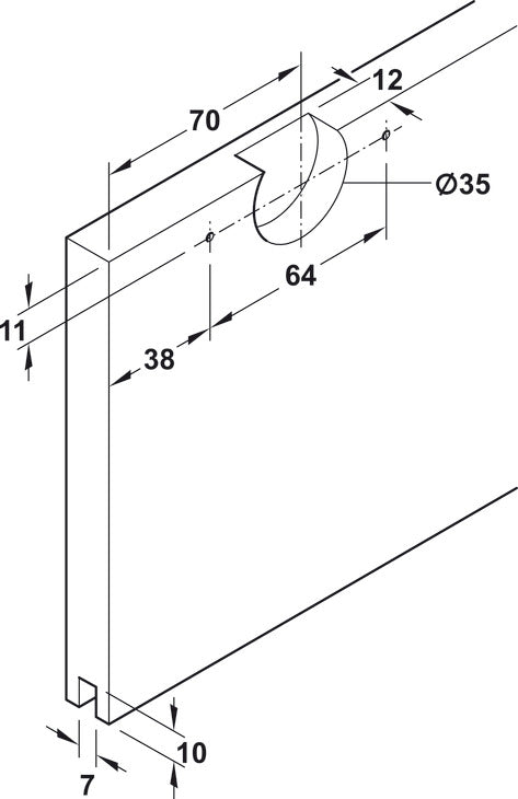 Hafele HAWA Clipo 16 H IF Sliding Door Hardware, for door weights up to 16 kg