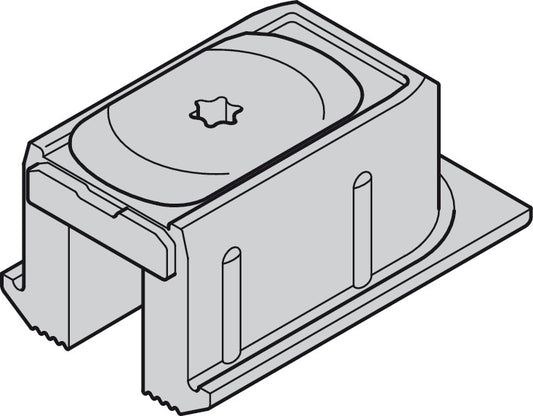 Hafele Plastic Service Port, For Upper Track, with rotating fasterners