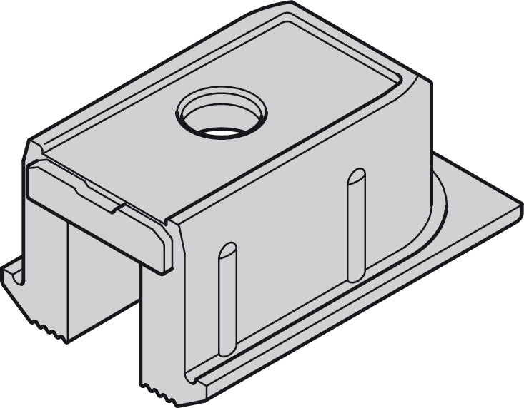 Hafele Plastic Service Port, For Upper Track, for Screw Mounting