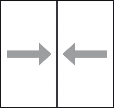 Hafele Coplanar Door, Hawa Frontino 40 Sliding Door Hardware Set, for Wardrobes for Two Doors 1800-2199 mm