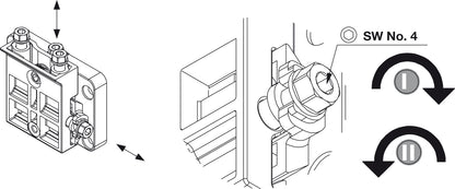 Hafele Coplanar Door, Hawa Frontino 20 H OS FB Sliding Door Hardware Set, for Upper Cabinets 1600-1799 mm