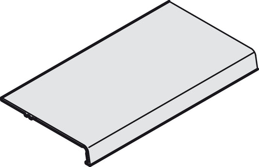 Hafele Aluminum Single Upper/Lower Cover Profile, for Hawa H VF, 2500 mm Length