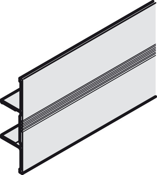 Hafele Aluminum Clip-on Fascia Guide Track, for Hawa Combino 20/35 H IF, 3500 mm lenght