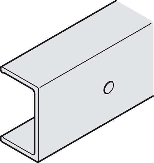 Hafele Aluminum Clip-on  Adapter, for Wood Fascia