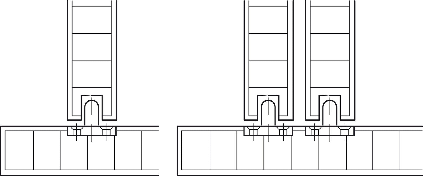 Hafele Lower Guide, for Screw Mounting