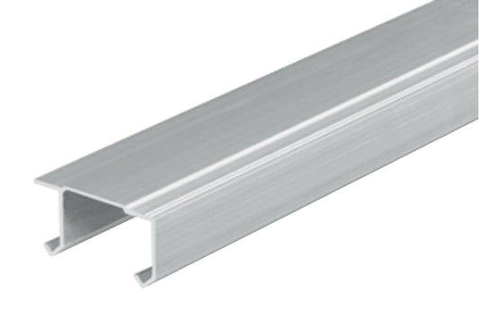 Hafele Aluminum Double Upper Running Track Screw Mounting, 3500 mm Length