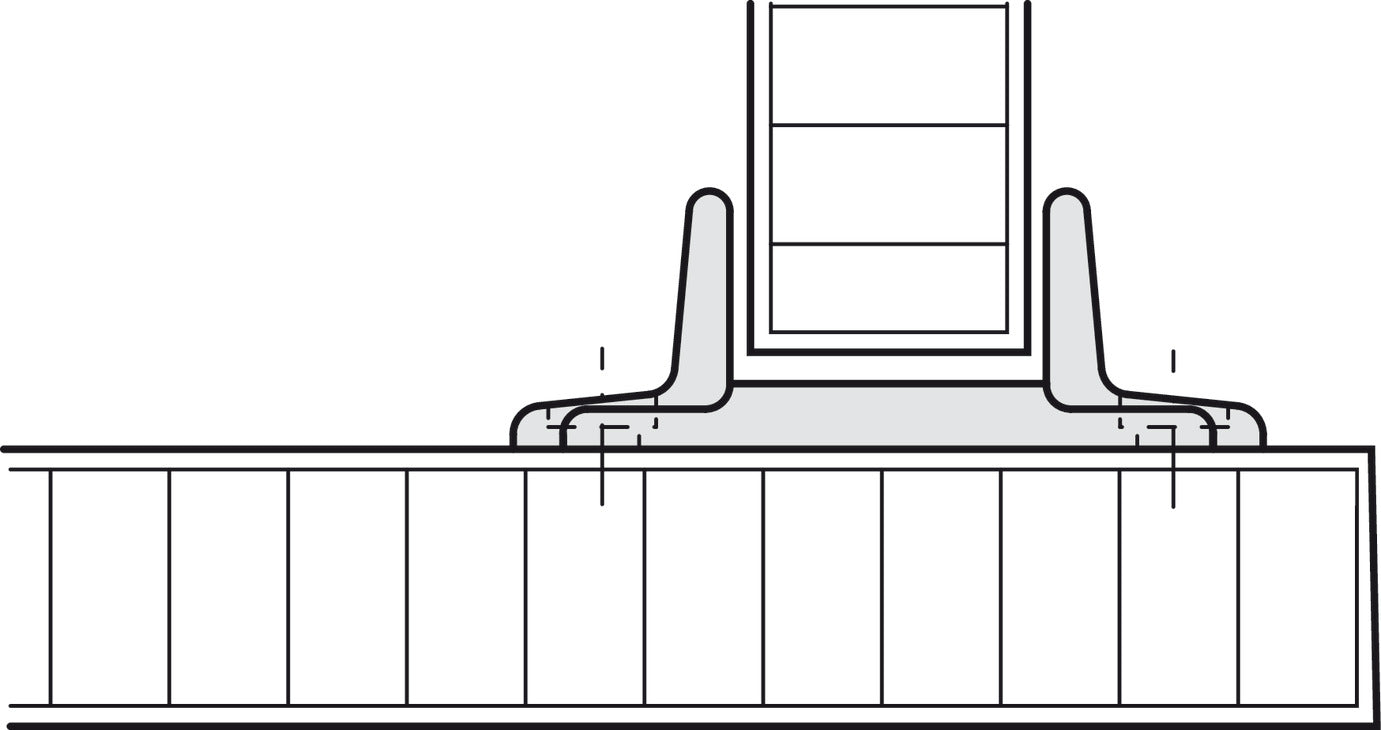 Hafele Single Wheel Running Gear, for Hangar Infront, for door weight up to 31 lbs