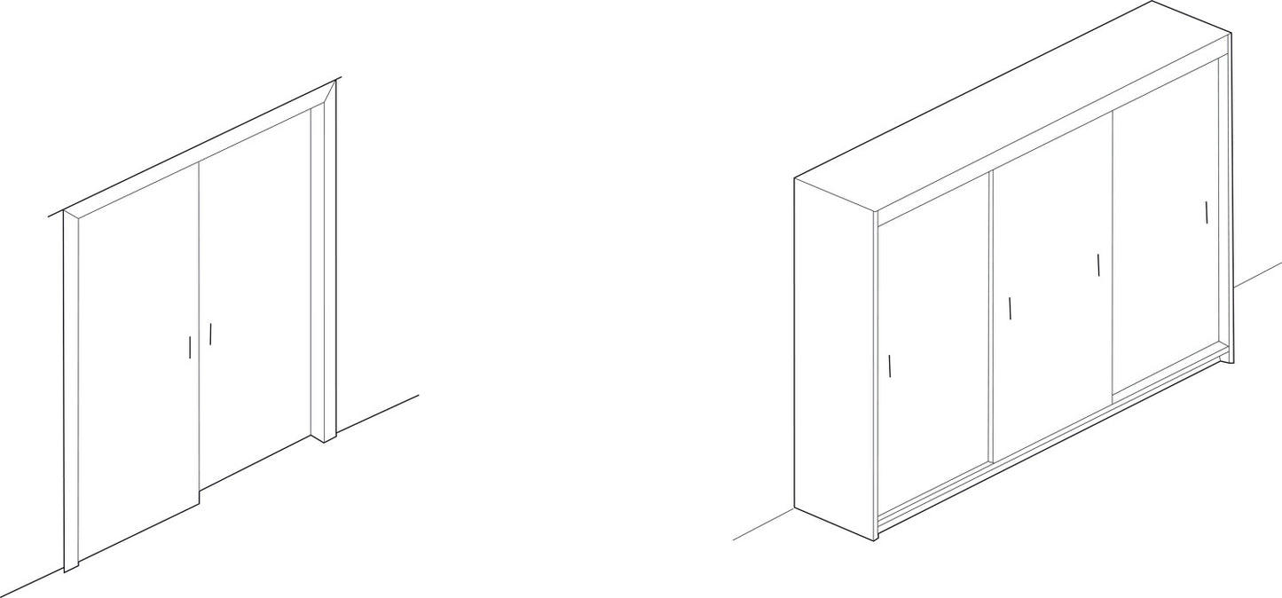 Hafele Double Wheel Running Gear, for Hangar Infront, for door weight up to 62 lbs