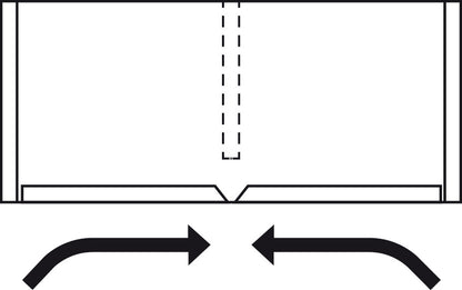 Hafele Slido F-Flush52 20A Sliding Door Hardware, Two Door Set, Black Anodized, for Door Width 450 mm