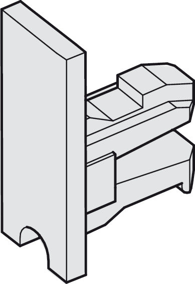 Hafele Plastic End Cap, Closed Type, for Slido F-Line14 25A