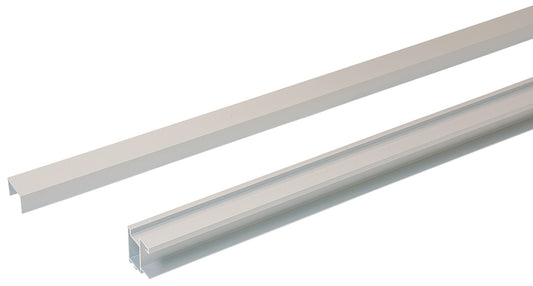 Hafele Aluminum S 80 Sliding Door Kit, for a 3/4" Door, Bright Finish