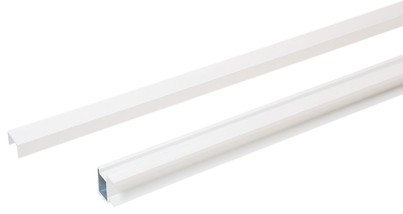 Hafele Aluminum S 80 Sliding Door kit, for a 3/4" Door, White Finish