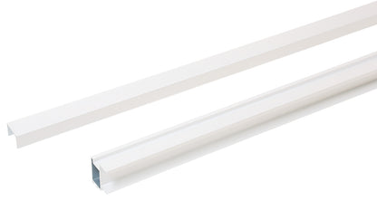Hafele Aluminum S 80 Sliding Door kit, for a 3/4" Door, White Finish