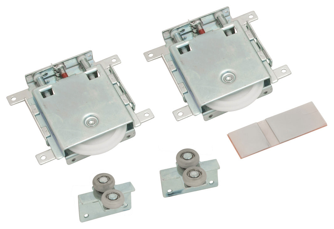 Hafele Aluminum S 80 Sliding Door kit, for a 3/4" Door, White Finish