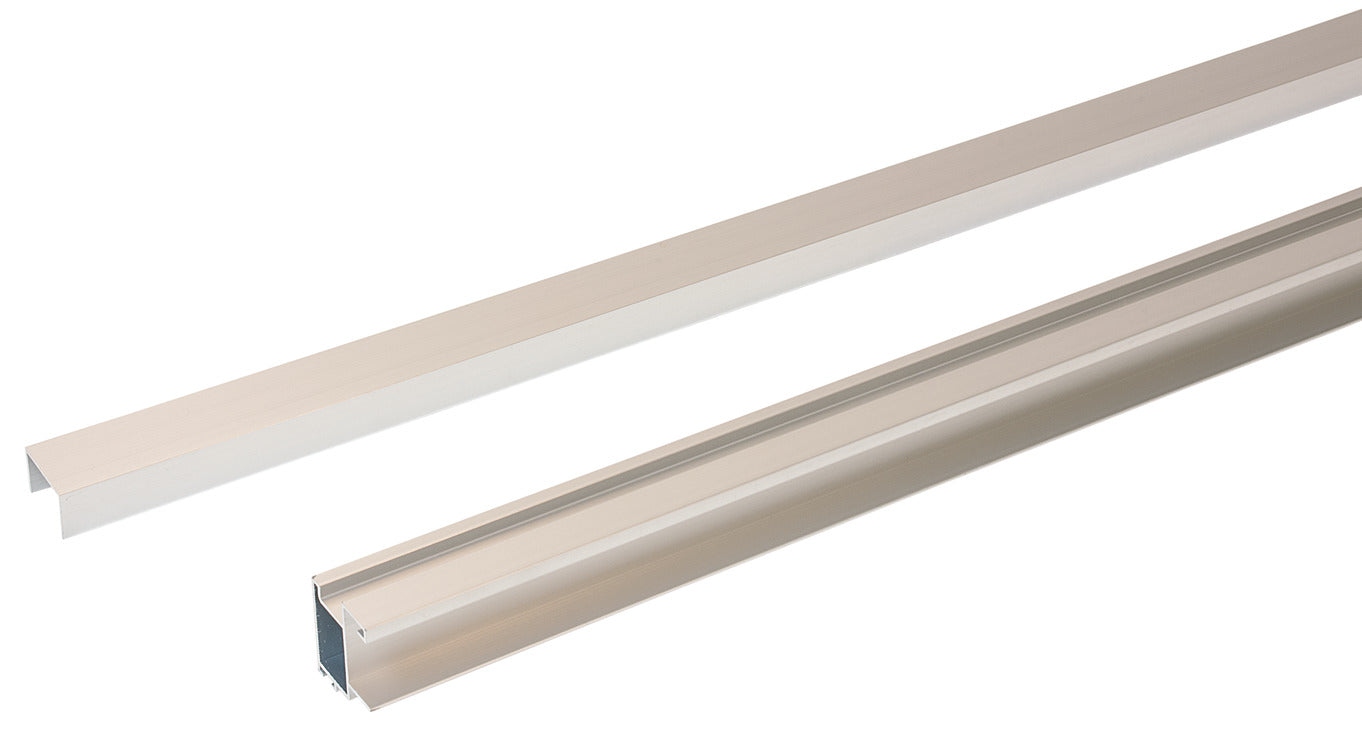 Hafele Aluminum S 80 Sliding Door Kit, for a 3/4" Door, Matt Finish