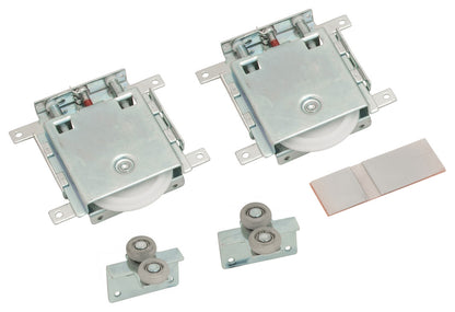 Hafele Aluminum S 80 Sliding Door Kit, for a 3/4" Door, Matt Finish