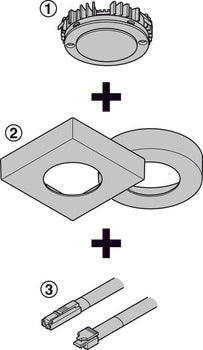LOOX5 LED3008 24V/1.5W 30K 35MM CRI90 AL
