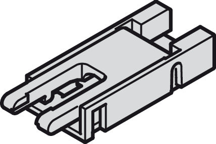 Hafele Loox5 8 mm Strip Light Clip Connector (exclusively for COB), Monochrome or Multi-White 2-Wire