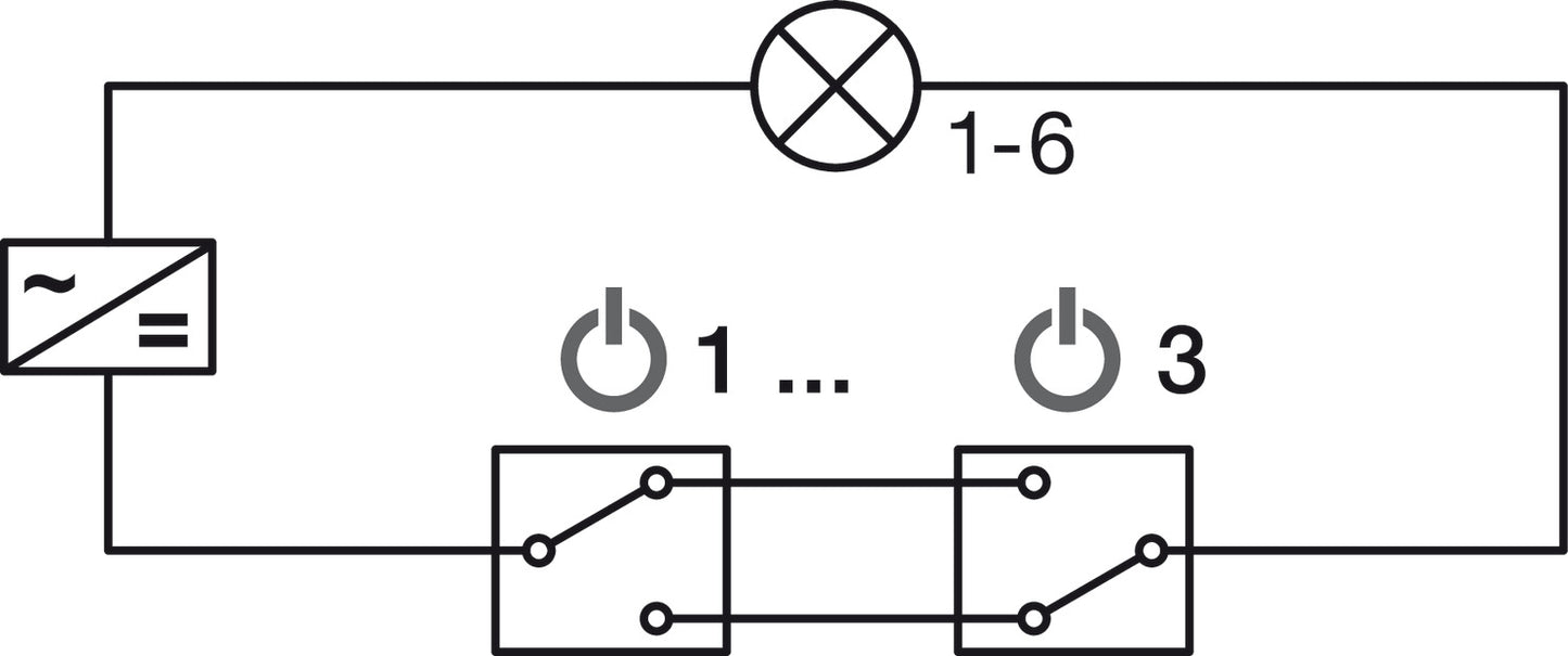 Hafele Loox5 24V 6-Way Distributor with Switching Function (up to 3 Switches)