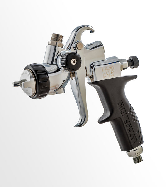 Fuji Spray LX-20 Gravity Feed Spray Gun with 1.4mm Air Cap, 600cc Nylon Cup & Kit (extra 1.2mm + 1.7mm Air Caps)