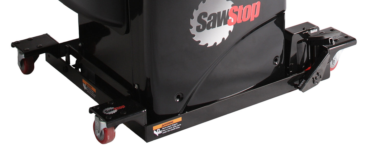 Sawstop Industrial Cabinet Saw Mobile Base with PCS Conversion Kit