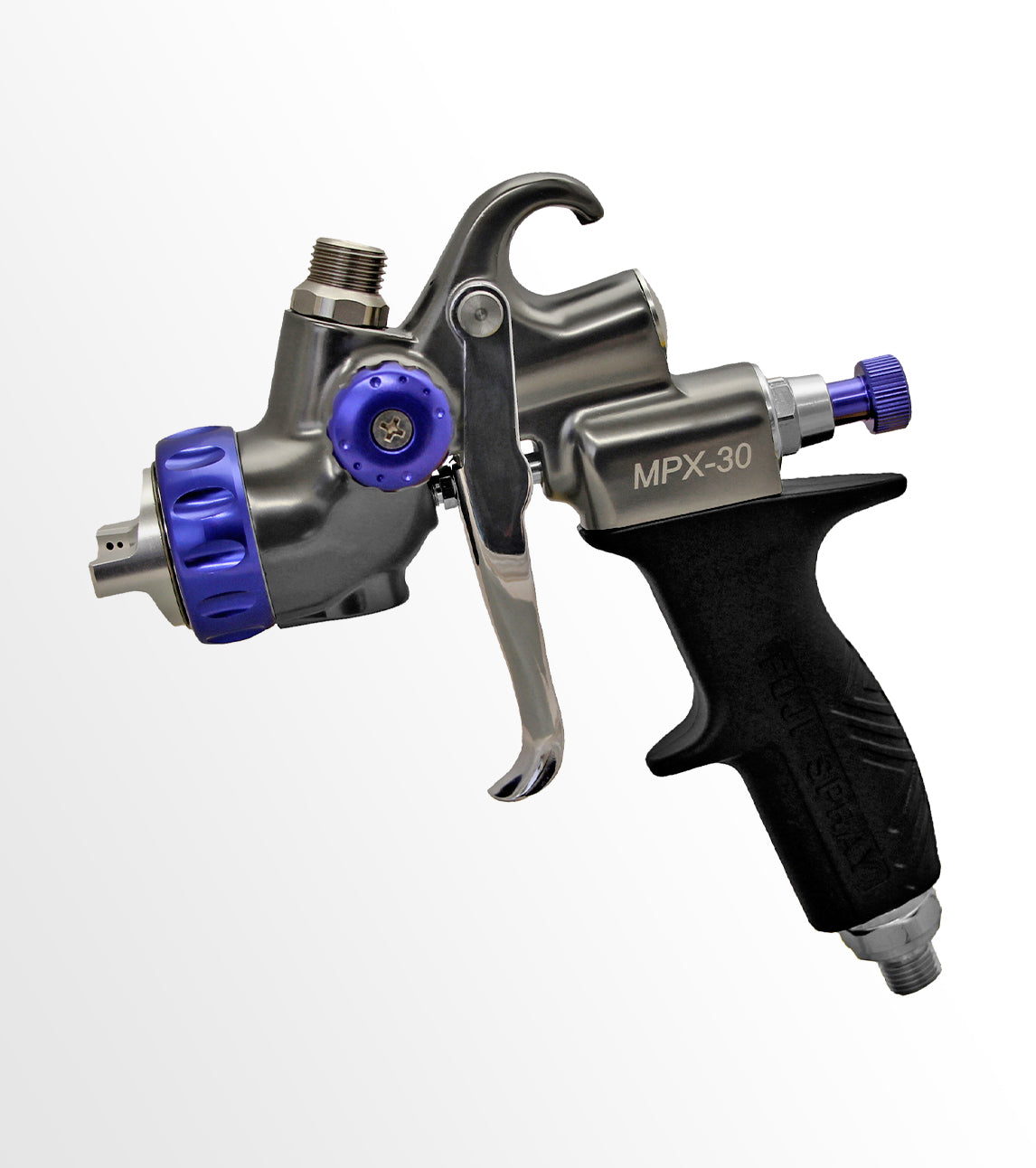 Fuji Spray MPX-30 Siphon Feed Spray Gun with 1.7mm Air Cap, No Cup, Kit Included (extra 1.4mm Air Cap)