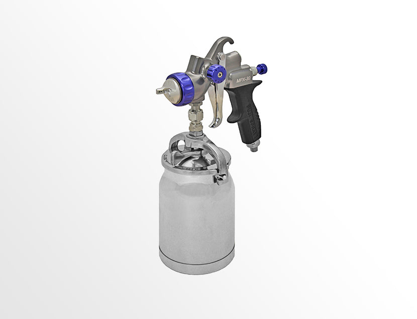 Fuji Spray MPX-30 Siphon Feed Spray Gun with 1.7mm Air Cap, 1 Quart Cup & Kit (extra 1.4mm Air Cap)