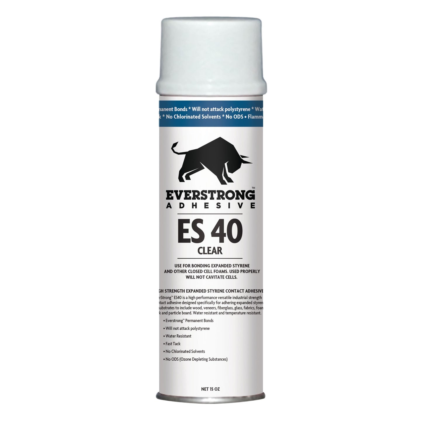 NewStar Adhesives EverStrong ES40 Aerosol Can, Water Resistant Expanded Polystyrene Foam Contact Adhesive
