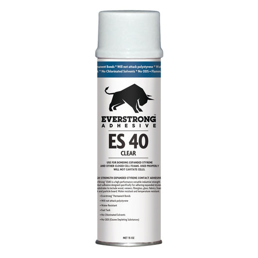 NewStar Adhesives EverStrong ES40 Aerosol Can, Water Resistant Expanded Polystyrene Foam Contact Adhesive