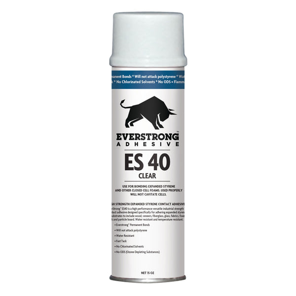 NewStar Adhesives EverStrong ES40 Aerosol Can, Water Resistant Expanded Polystyrene Foam Contact Adhesive