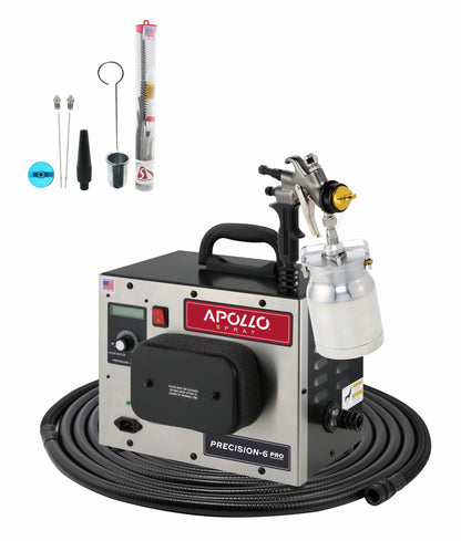 Apollo Sprayers Precision-6 Pro PLUS Turbine System with Nozzle Set, 6-Stage Motor and Precision PSI Dial and PowerPause™