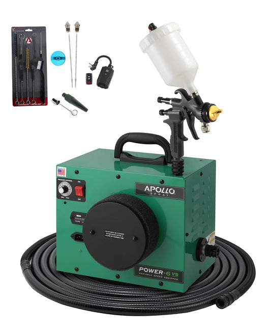 Apollo Sprayers POWER-6 VS Turbine System with AtomiZer® 7700 Spray Gun, PLUS Package