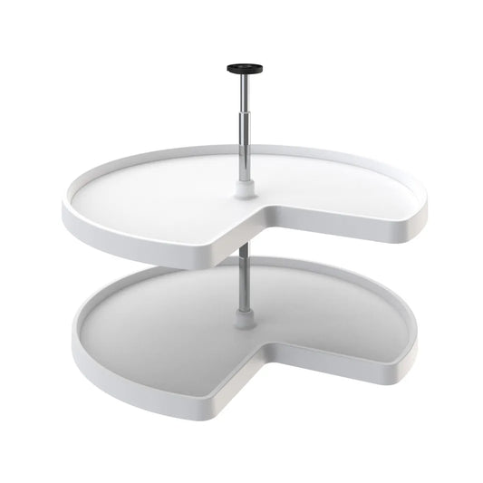Rev-A-Shelf Polymer Value Line Kidney-Shaped Lazy Susan 2-Shelf Set