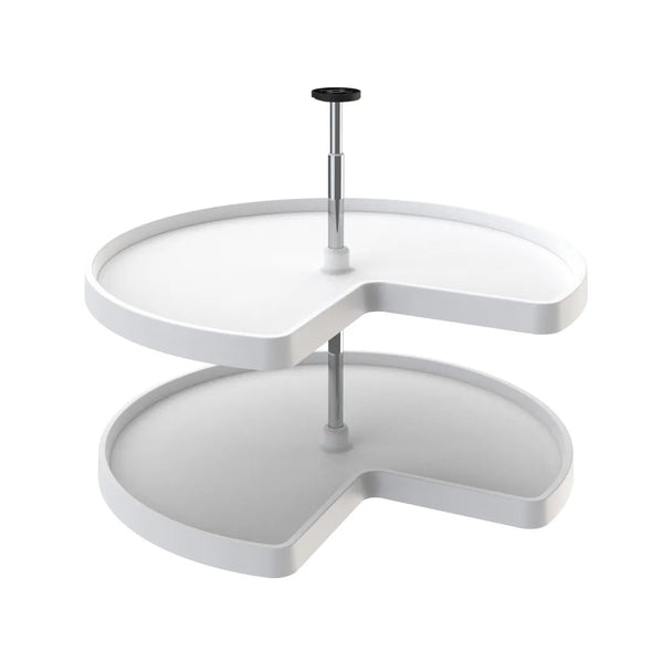 Rev-A-Shelf Polymer Value Line Kidney-Shaped Lazy Susan 2-Shelf Set
