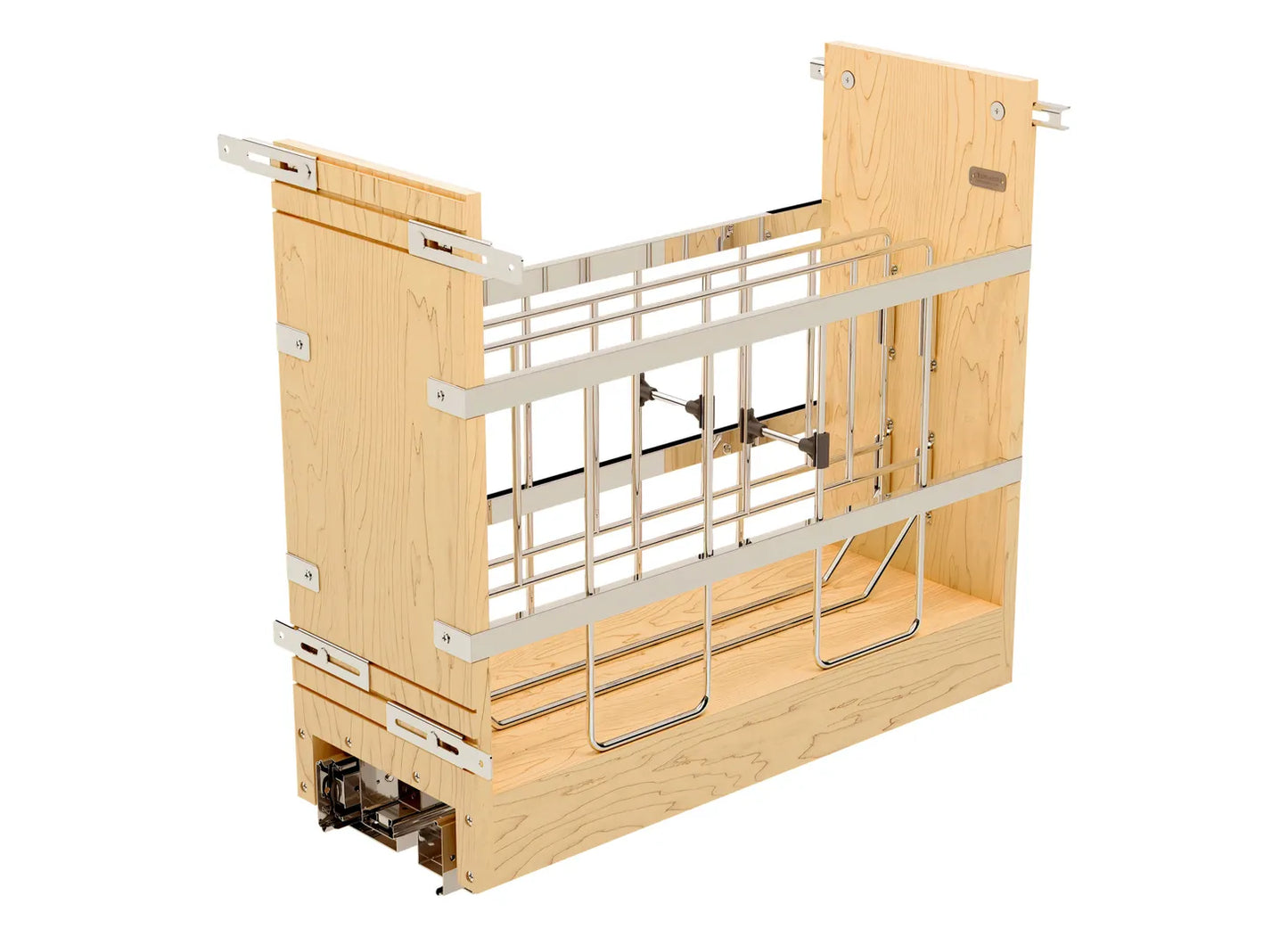 Rev-A-Shelf 447 Base Pull-Out with Tray Divider/Foil Wrap Holder, Ball-Bearing Soft-Close Slides