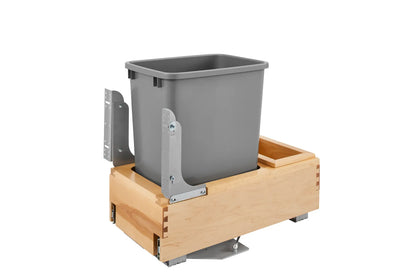 Rev-A-Shelf 4WCBM Maple Bottom Mount Waste Bin Pull Out with Rev-A-Motion