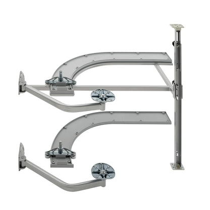 Rev-A-Shelf Cloud Contemporary Blind Corner Optimizer, Natural Maple Two-Tier Solid Bottom Shelf for Left Opening/Blind Right Corner Cabinet with 15" Opening